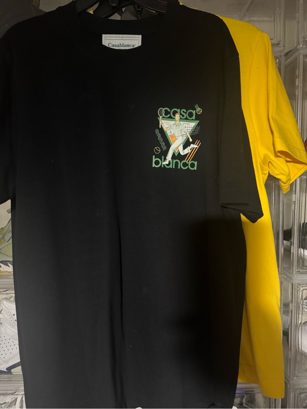 Casablanca Black Short Sleeve Graphic Tee